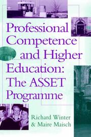 Cover of: Professional competence and higher education: the ASSET programme