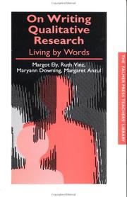 Cover of: On writing qualitative research: living by words