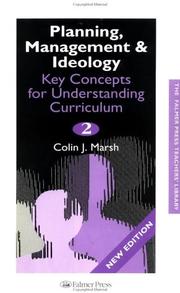 Cover of: Key concepts for understanding curriculum