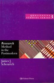 Cover of: Research method in the postmodern