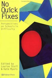 Cover of: No quick fixes: perspectives on schools in difficulty