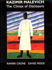 Cover of: Kazimir Malevich: the climax of disclosure