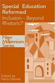 Cover of: Special education re-formed: beyond rhetoric?