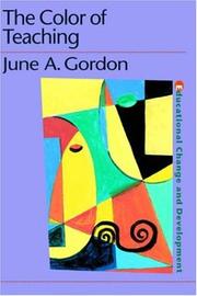 Cover of: The color of teaching by June A. Gordon