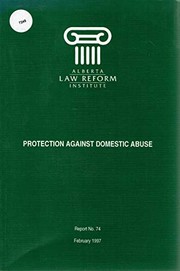 Cover of: Protection against domestic abuse
