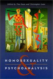 Cover of: Homosexuality and Psychoanalysis by 