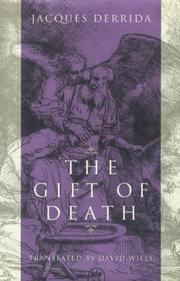 Cover of: The Gift of Death by Jacques Derrida