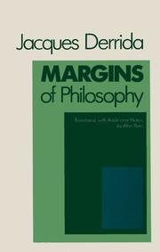 Cover of: Margins of Philosophy by Jacques Derrida