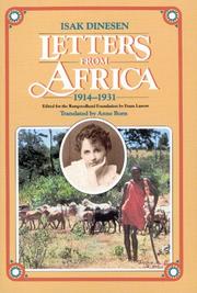 Cover of: Letters from Africa, 1914-1931 by Isak Dinesen