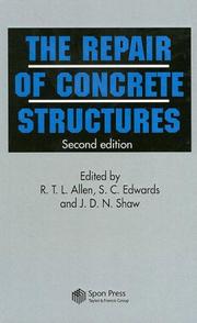 Cover of: The Repair of concrete structures