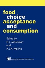 Cover of: Food Choice Acceptance and Consumption by H.J.H. MacFie, Herbert L. Meiselman