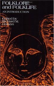 Cover of: Folklore and Folklife: An Introduction