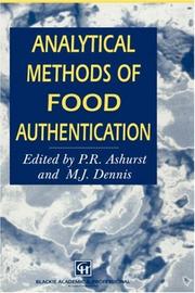 Cover of: Analytical methods of food authentication