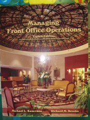 Cover of: Managing front office operations