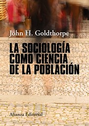 Cover of: La sociología como ciencia de la población