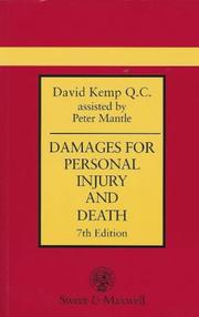 Cover of: Damages for Personal Injury and Death (Practitioner Series) by David Kemp