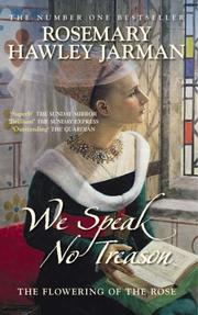 Cover of: We Speak No Treason I by Rosemary Hawley Jarman