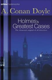 Cover of: Sherlock Holmes's Great Cases by Arthur Conan Doyle