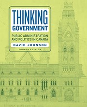 Cover of: Thinking Government by David Johnson
