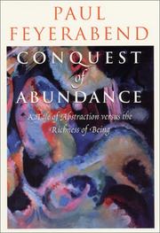 Cover of: Conquest of Abundance by Paul K. Feyerabend