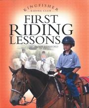 Cover of: First Riding Lessons (RIDING CLUB) | Sandy Ransford