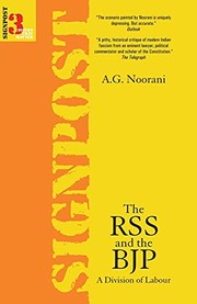 Cover of: The RSS and the BJP: a division of labour