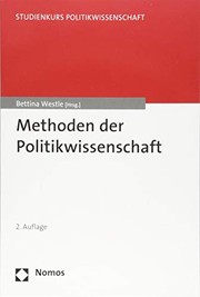 Cover of: Methoden der Politikwissenschaft