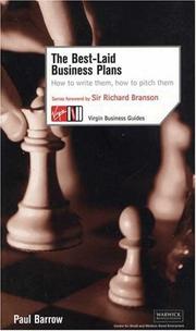 Cover of: The Best-laid Business Plans by Paul Barrow