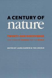 Cover of: A Century of Nature by Steven Weinberg