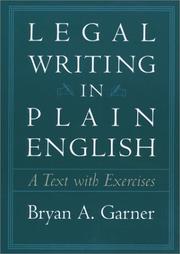 Cover of: Legal Writing in Plain English: A Text With Exercises