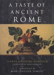 Cover of: A taste of ancient Rome by Ilaria Gozzini Giacosa
