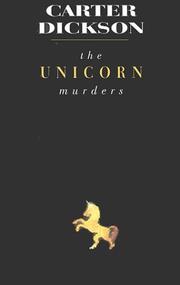 Cover of: The unicorn murders