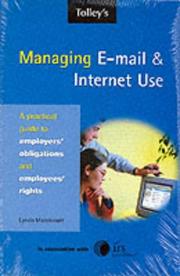 Cover of: Tolley's managing e-mail and Internet use by Lynda A. C. Macdonald