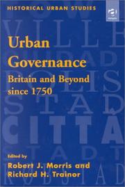 Cover of: Urban governance: Britain and beyond since 1750