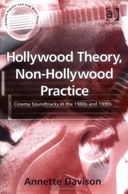 Cover of: Hollywood Theory, Non-Hollywood Practice by Annette Davison