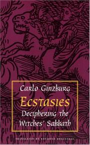 Cover of: Ecstasies by Carlo Ginzburg