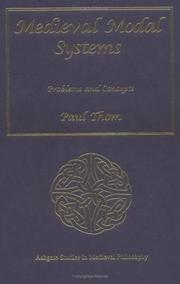Cover of: Medieval Modal Systems: Problems and Concepts (Ashgate Studies in Medieval Philosophy)