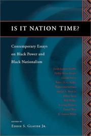 Cover of: Is It Nation Time? by Eddie S. Glaude