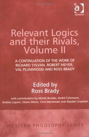 Cover of: Relevant Logics and Their Rivals (Western Philosophy Series, 2)