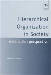 Cover of: Hierarchical organization in society: a Canadian perspective