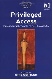 Cover of: Privileged Access by Brie Gertler