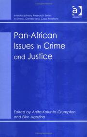 Cover of: Pan-African Issues in Crime and Justice (Interdisciplinary Research Series in Ethnic, Gender and Class Relations)