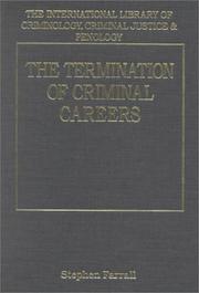 Cover of: The Termination of Criminal Careers (The International Library of Criminology, Criminal Justice and Penology)
