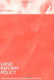 Cover of: Land Reform Policy: The Challenge of Human Rights Law
