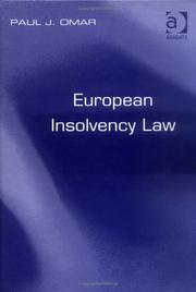 Cover of: European insolvency law by Paul J. Omar