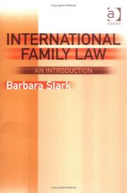 Cover of: International family law by Barbara Stark