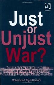 Cover of: Just or Unjust War by Mohammad Taghi Karoubi