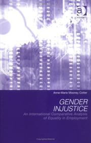 Cover of: Gender Injustice: An International Comparative Analysis of Equality in Employment