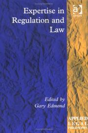 Cover of: Expertise In Regulation And Law (Applied Legal Philosophy)