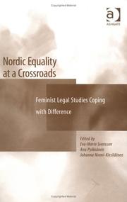 Cover of: Nordic Equality At A Crossroads: Feminist Legal Studies Coping With Difference